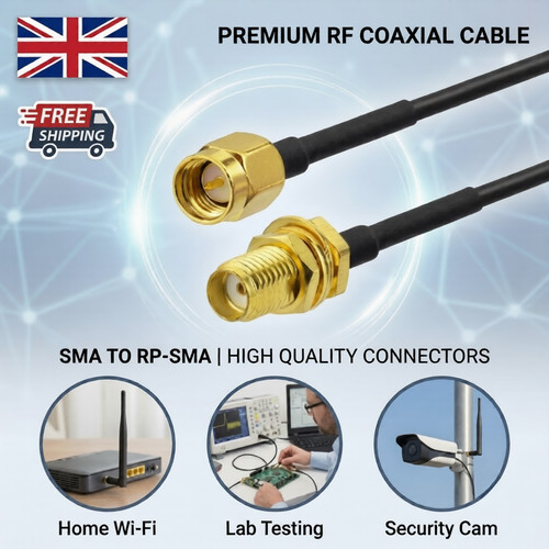 Sma coax extension - rp-sma,